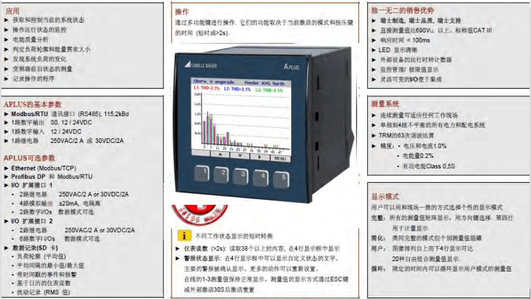 在線電能質量分析系統